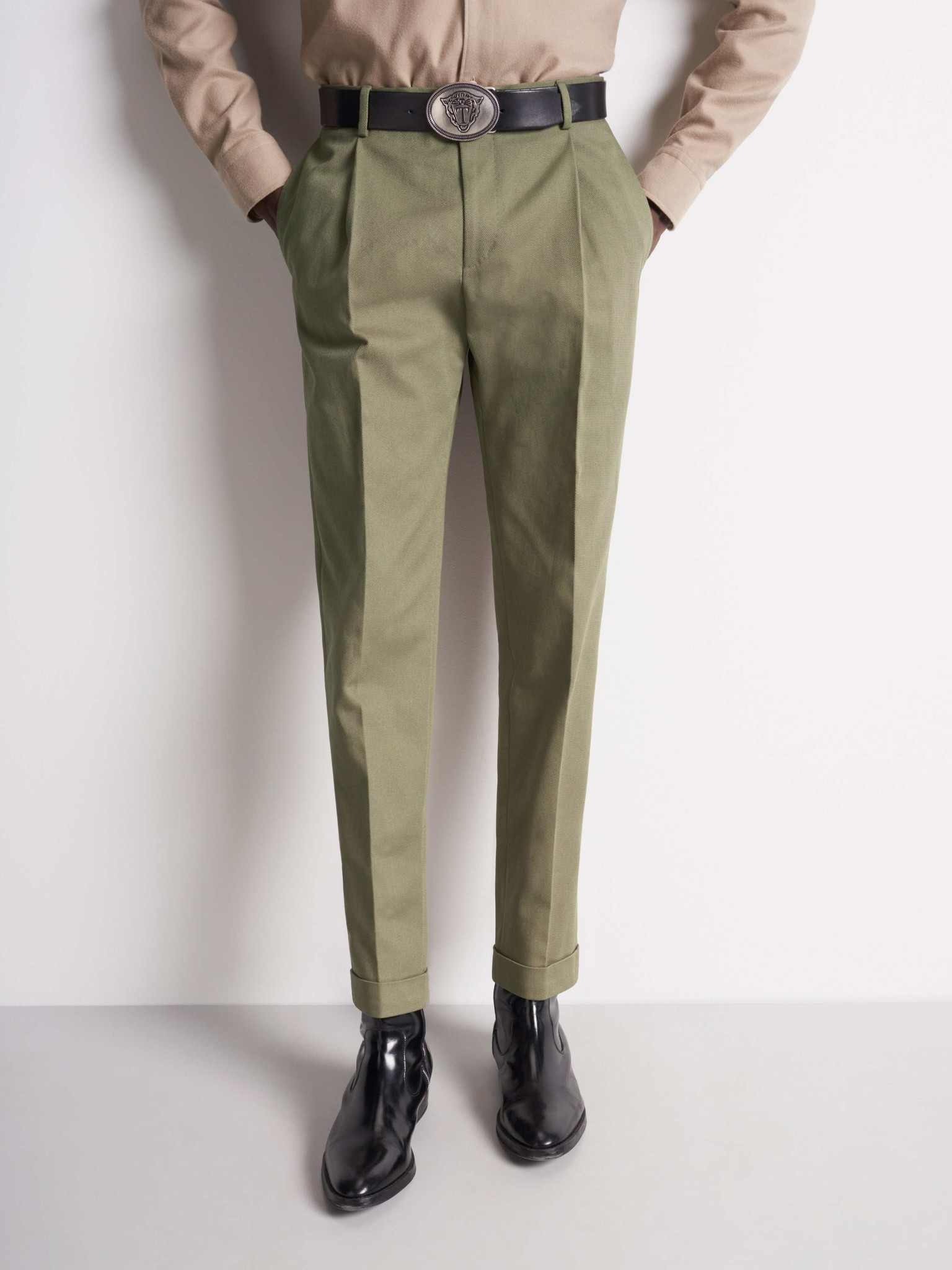 Tiger Of Sweden Trevor Pants Army Green  RAUWSTORE