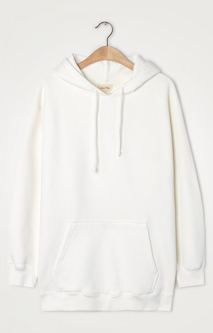 white oversized hoodie