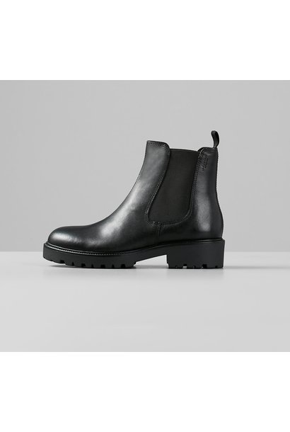 vagabond kenova black leather chunky chelsea boots