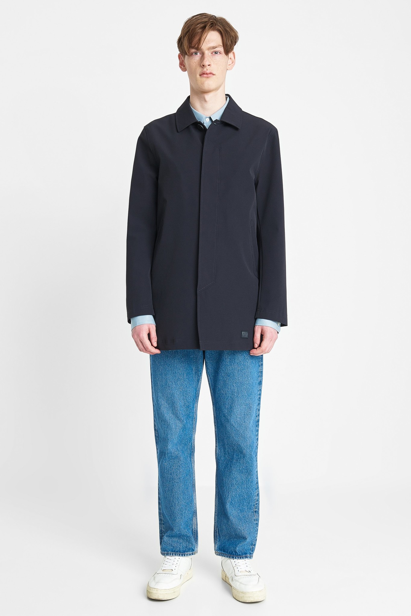 Brixtol Textiles T Coat Stretch Carbon Navy