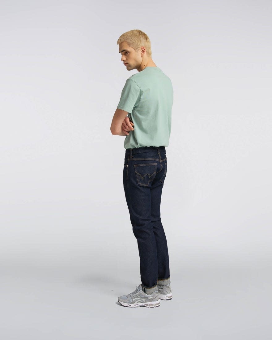 Slim Tapered Kaihara Rinsed Selvedge Jeans-3