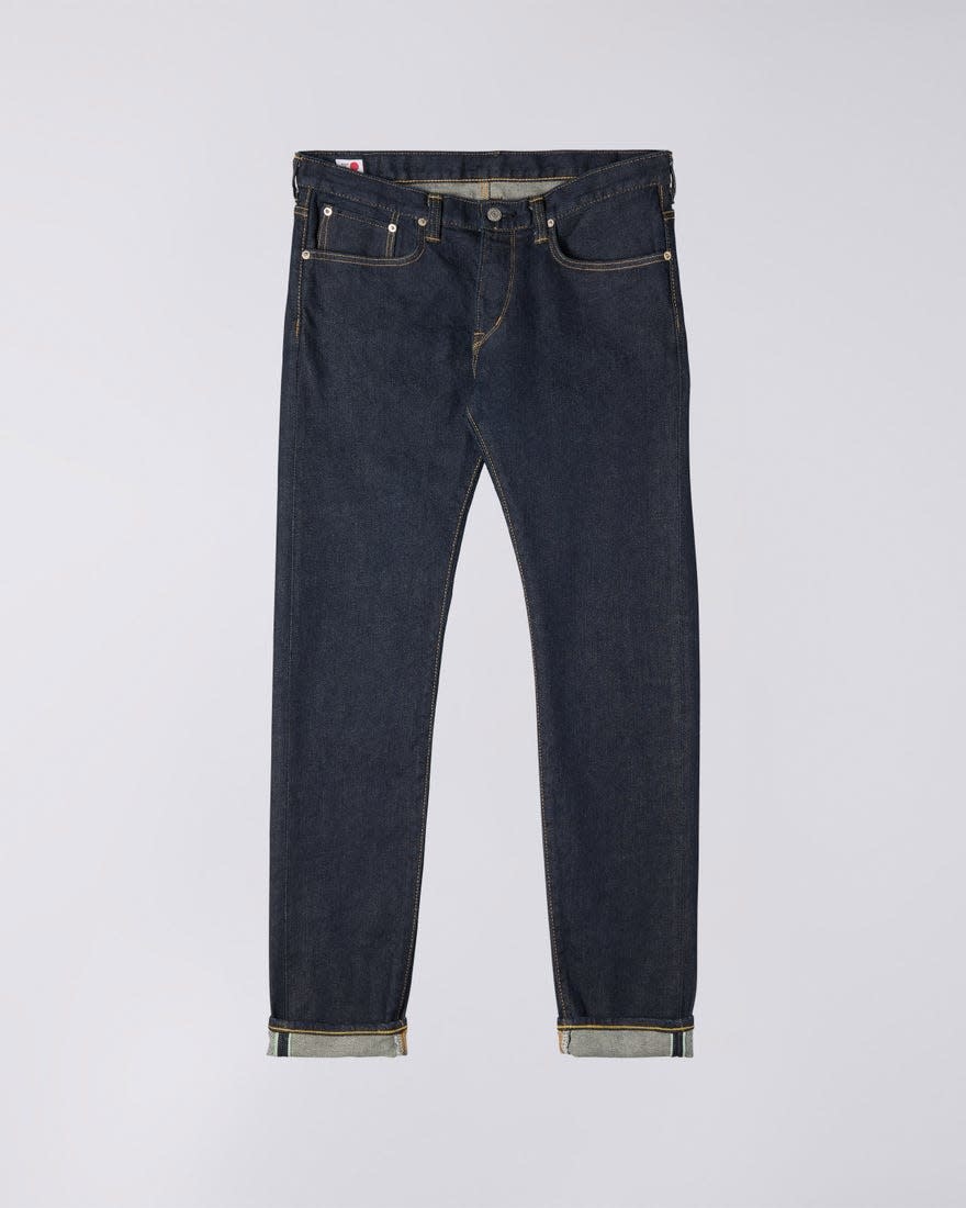 Slim Tapered Kaihara Rinsed Selvedge Jeans-2