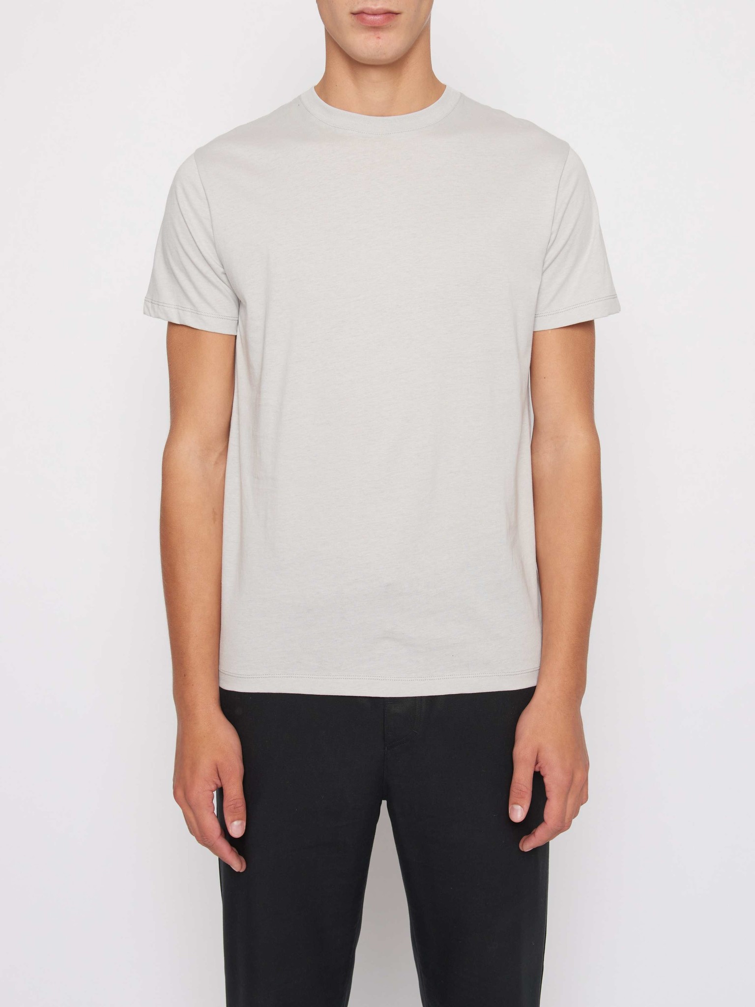 Fleek Regular Cotton T-shirts Smoke Grey-2