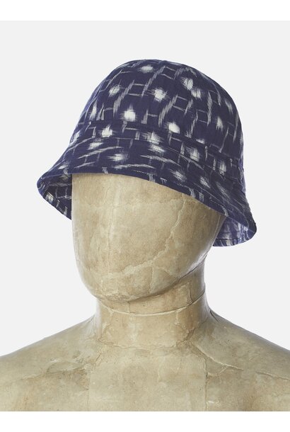 Naval Bucket Hat Ikat Indigo Blauw