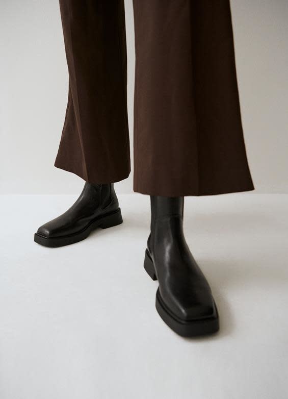 Jillian Black Leather Boots-2