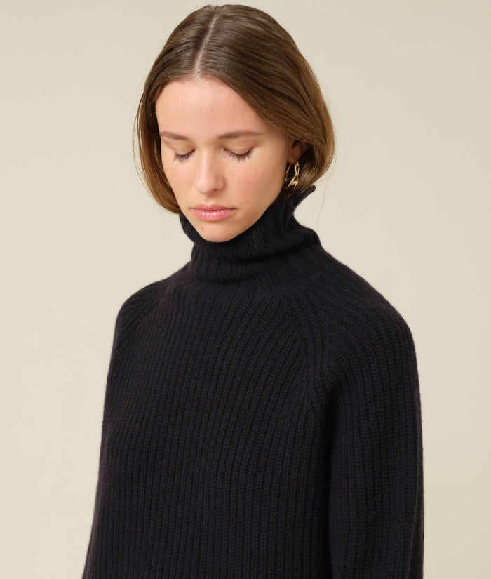 wool polo neck jumper