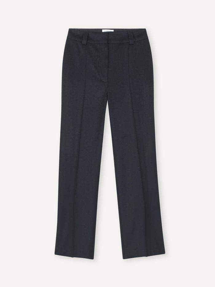 Flaw Straight Wool Trouser Navy-1