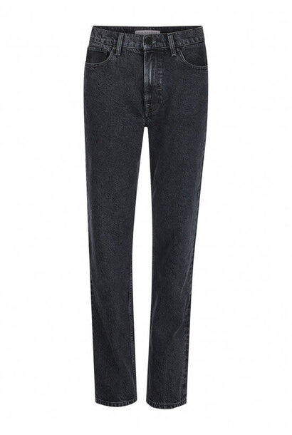 Tower Long Straight Jeans Used Black