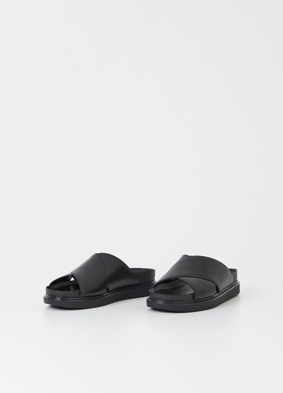 Erin Black Leather Sandel-4