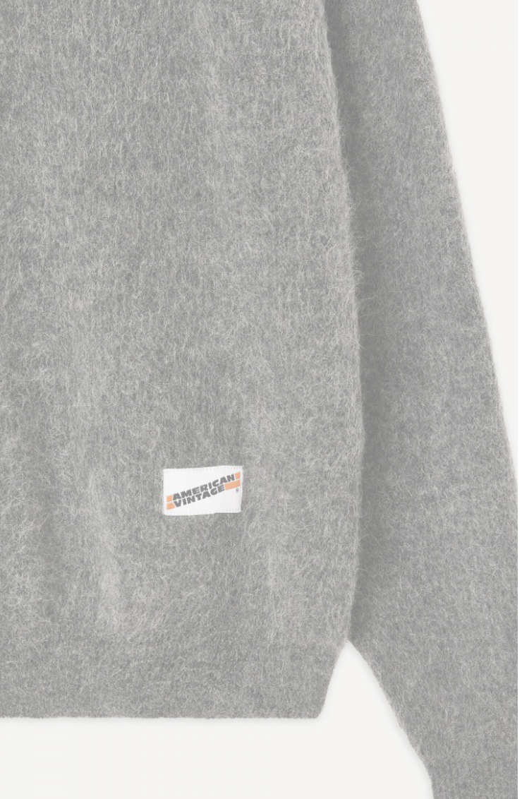 Vitow Light Grey Melange Knitwear-2