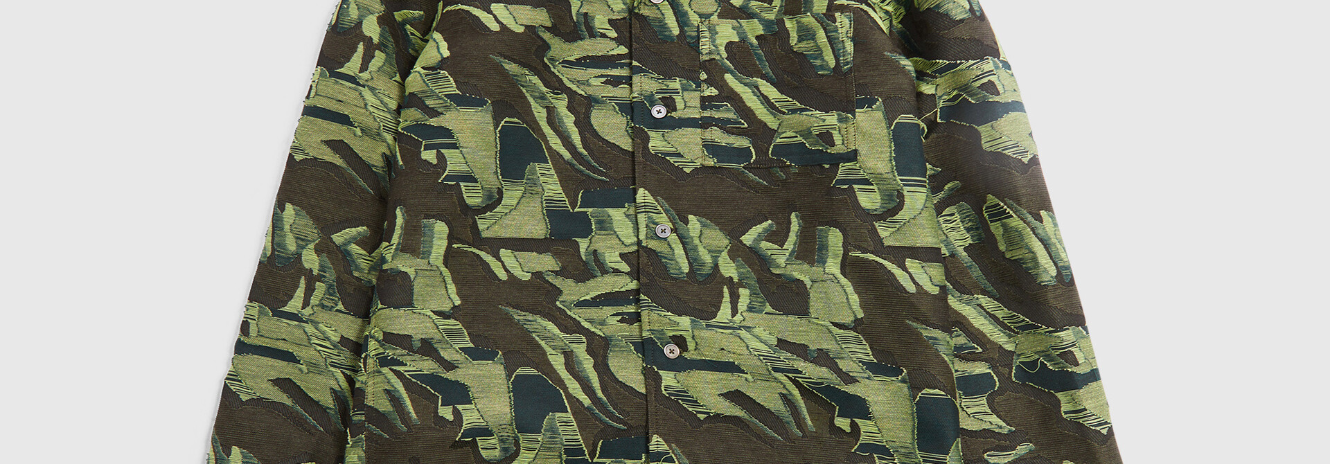 Dylan Fil Coupe Overshirt Dark Green Men