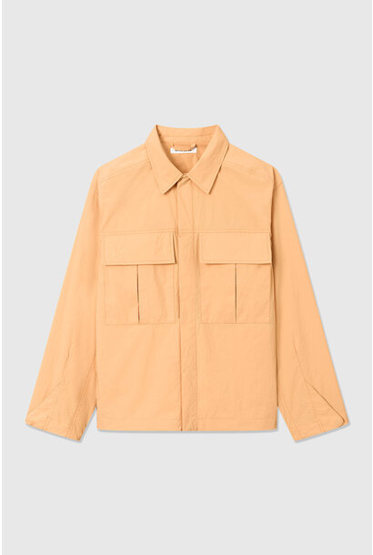 Lennon nylon overshirt abrikoos oranje