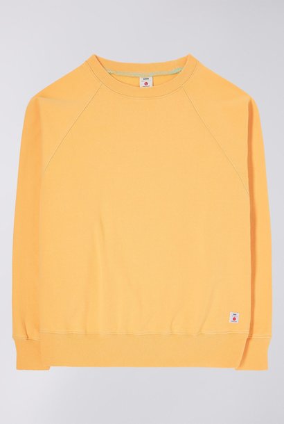 Raglan Sleeve Crewneck Sweatshirt Orange