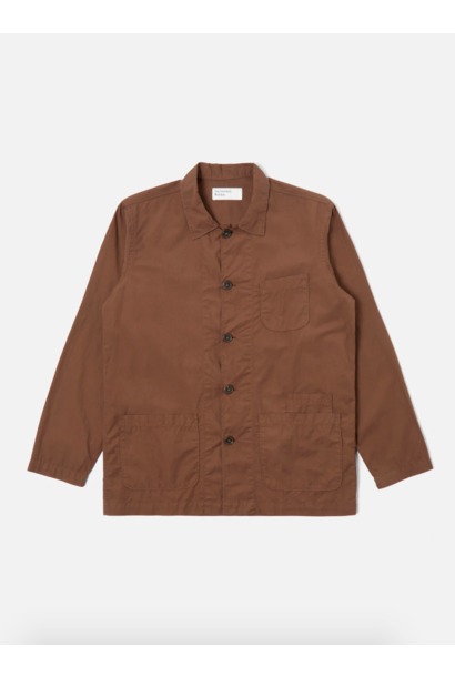 Bakers Overshirt Bruin Fijne Poplin