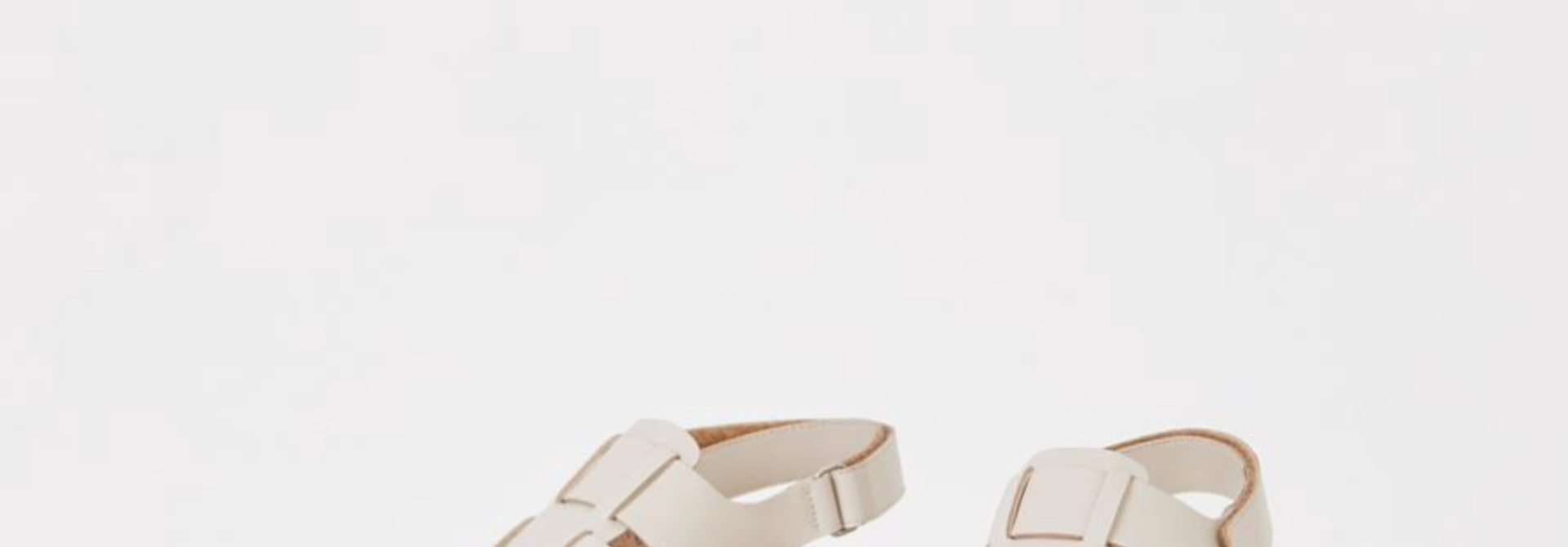 Courtney Off-White Leather Sandal Women