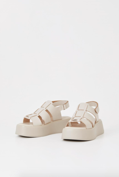 Courtney Off-White Leather Sandal