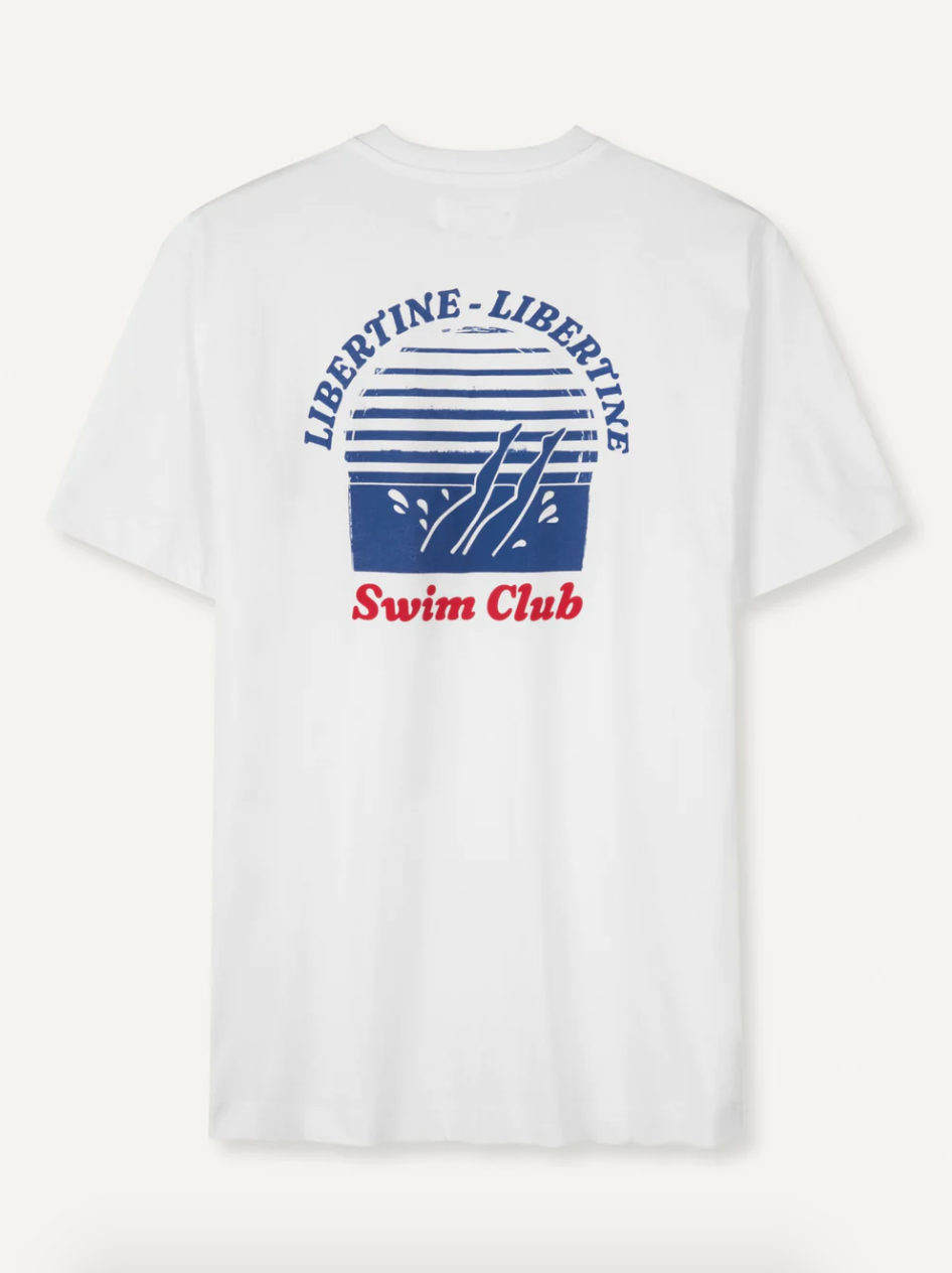 Beat Swim Club T-shirt Wit Heren-3