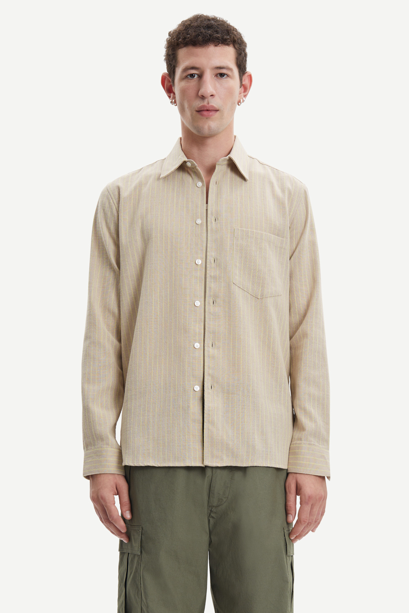 Samsoe Samsoe Liam FP Shirt Daiquiri Green - RAUW.STORE