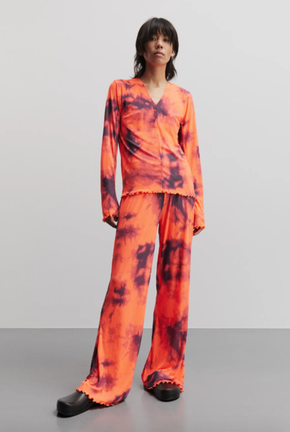 Jena Broek Tie Dye AOP/Oranje Clown