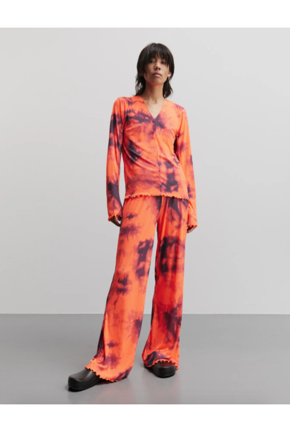 Jena Broek Tie Dye AOP/Oranje Clown