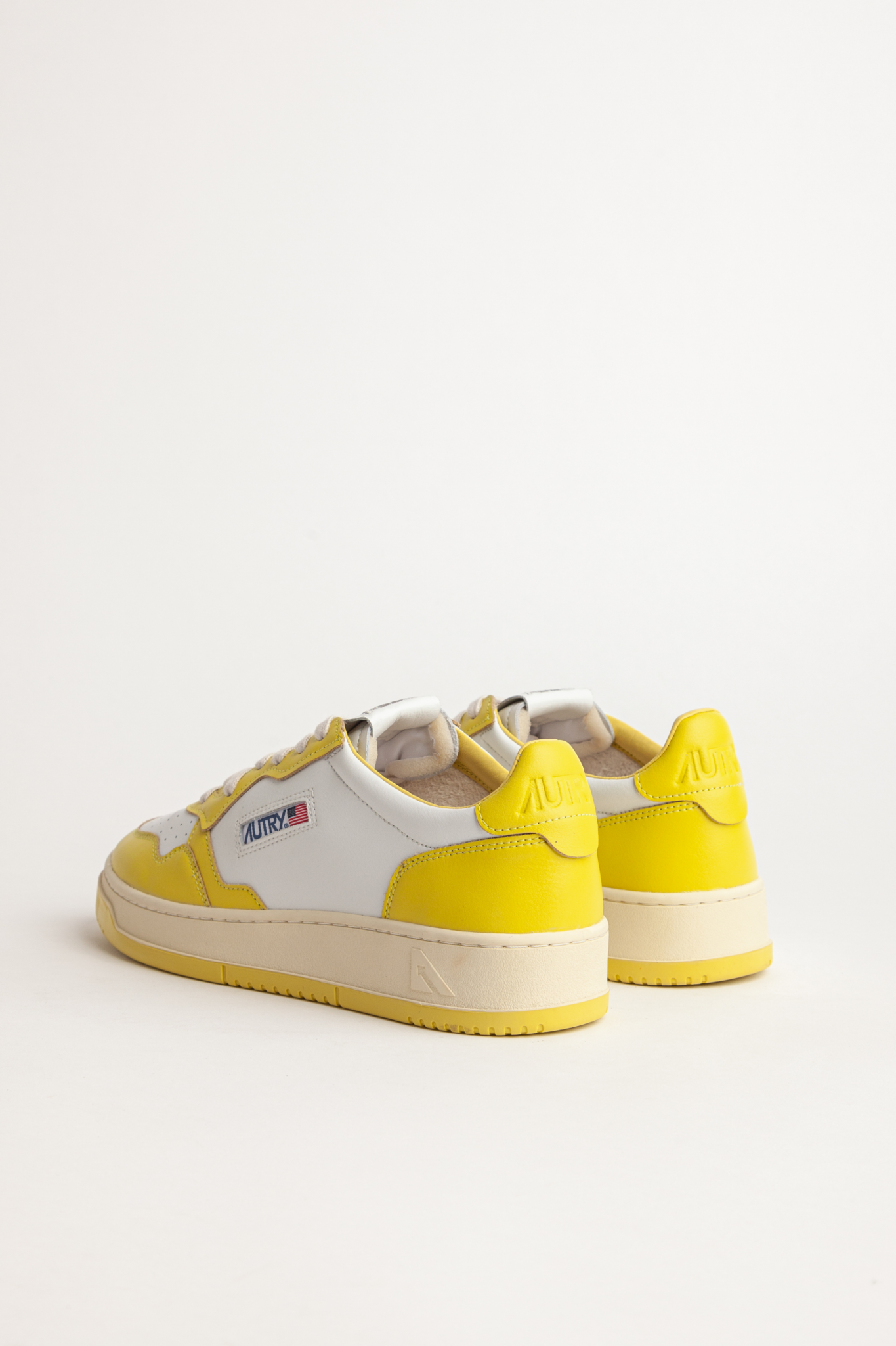 Medalist Low White Lime Yellow Women Sneakers WB27-2