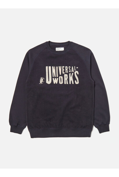 Mystery Train Print Sweatshirt Marineblauw