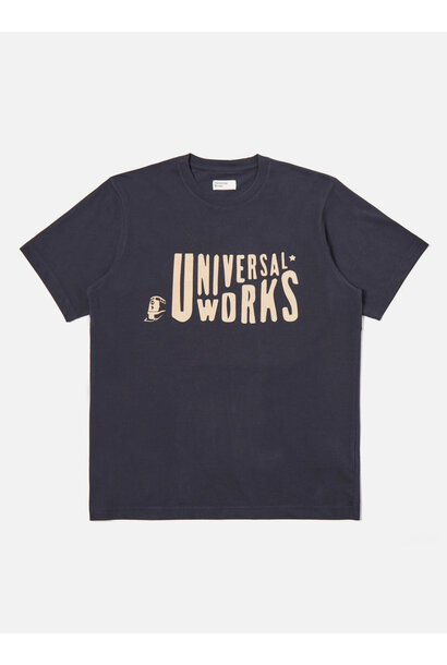 Mystery Train Print Tee Navy
