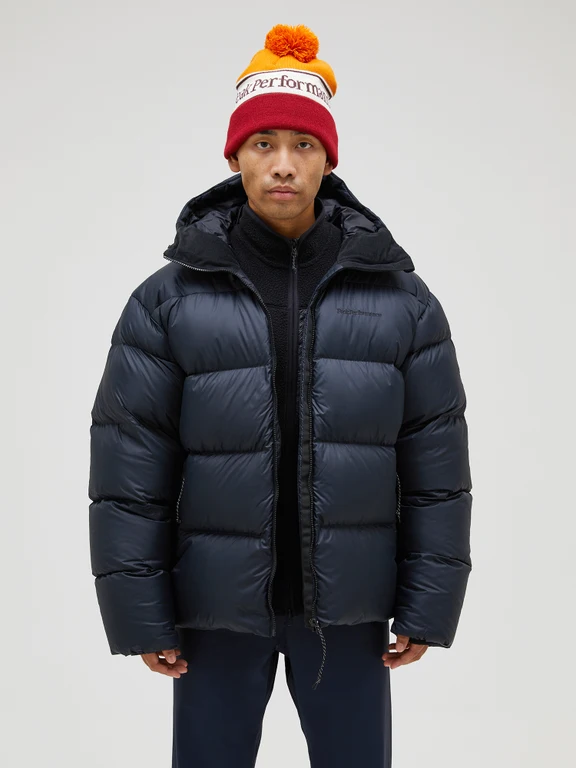 M Frost Oversized Down Puffer Jacket Black - RAUW.STORE