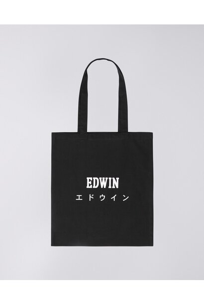 Edwin Tote Bag Black Canvas
