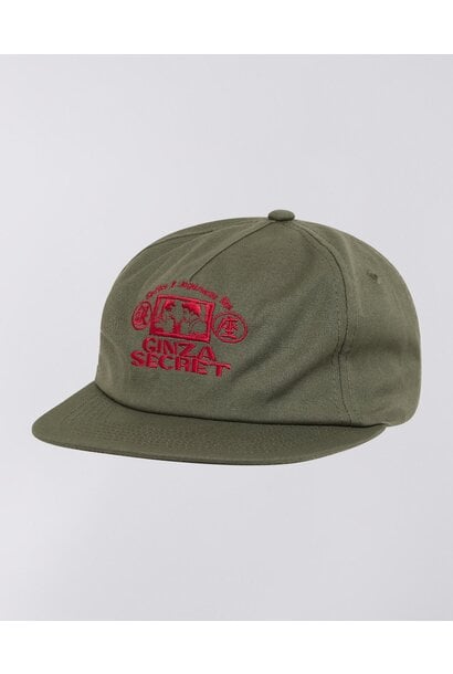 Ginza Secret 5 Panels Cap Twill Green Olive