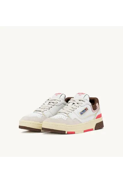 CLC Laag Dames Wit Leer Cable Roze Bruin  MM35