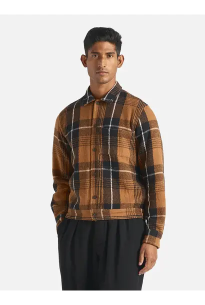 Uniform Jacket Earth II Check Brown