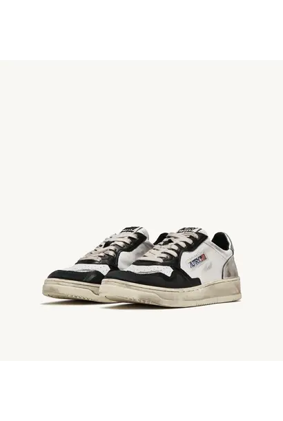 Super Vintage Low Leat/Leat Wht/Blk/Silver SV11