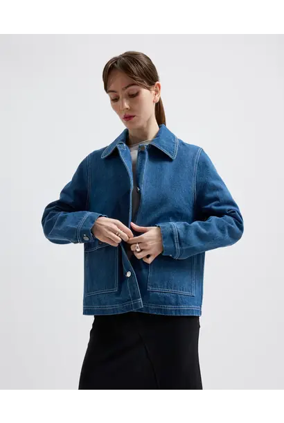 Sissel Denim Jacket Mid Blue Indigo