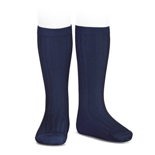 Chaussettes hautes bleu marine 480