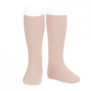 Chaussettes hautes vieux rose 544