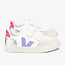 Veja V-12 velcro extra white multico silver