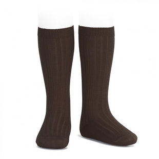 Chaussettes hautes maron 390