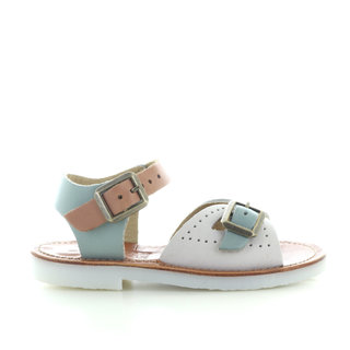 Sandals pearl multi-block pale