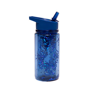 drinkfles night blue glitter