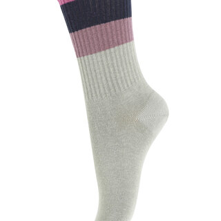 Chaussettes larges rayures 22157 305 Seagrass