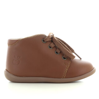 Bottine montante camel nappa