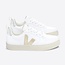 Veja Petits lacets V10 blanc platine argent