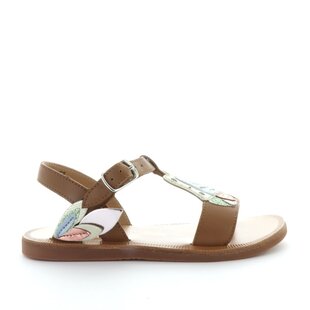 Plagetto papillon nappa camel