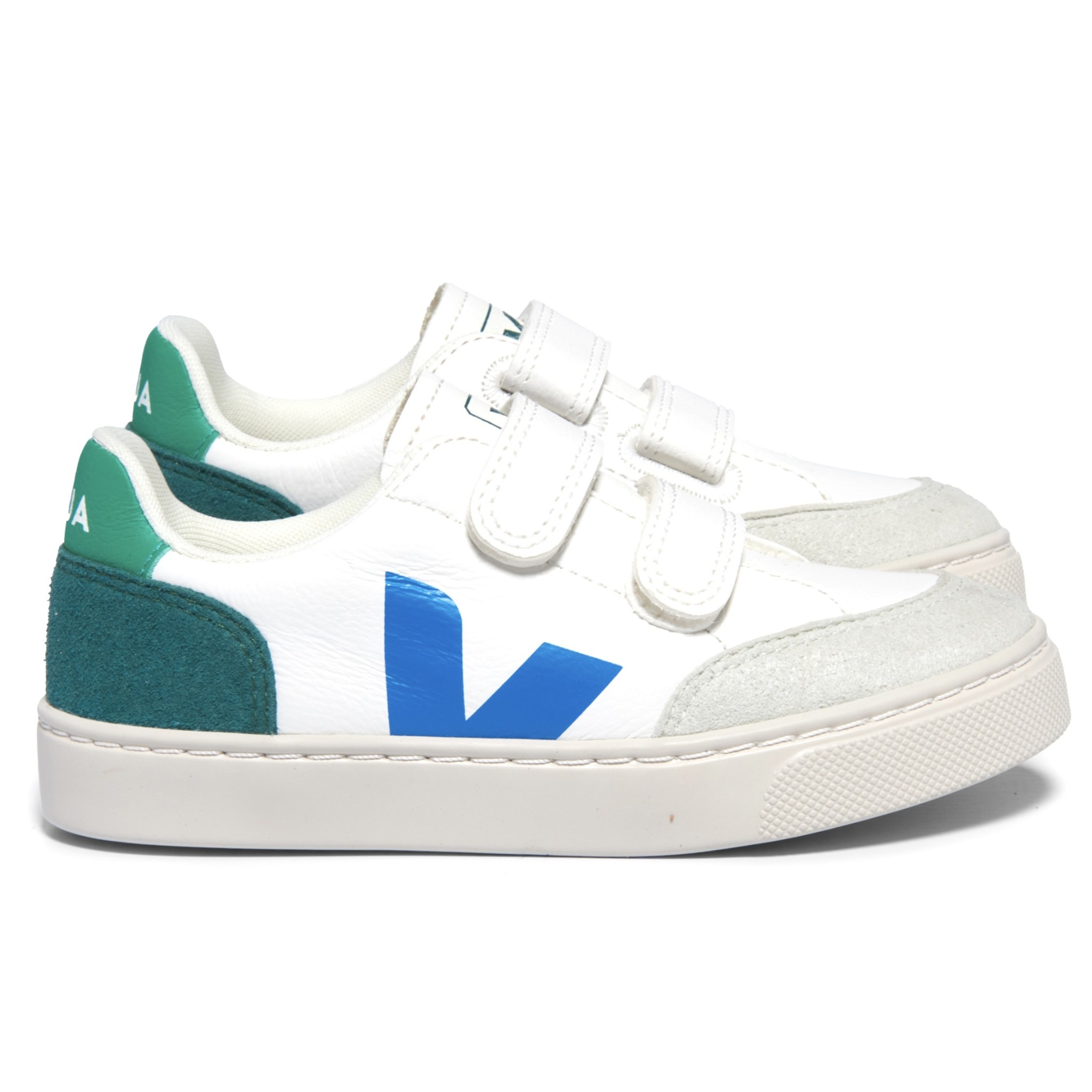 Small V12 leather white multico brittany Kinderschoenen Gent Unieke Stijlvolle Kinderschoenen Aap.noot.mies