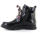 Porté shoes 21521 combat boot black patent