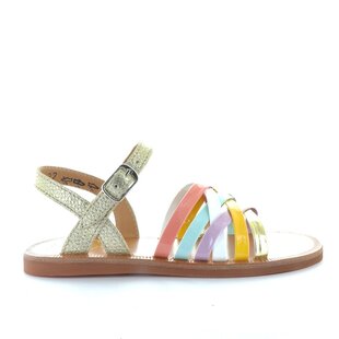 Plagette lux platine multi pastel