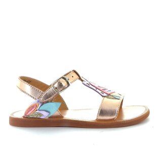 plagette papillon lam cuivre multi