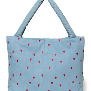 Copy of Binibamba pistachio checked teddy mom bag