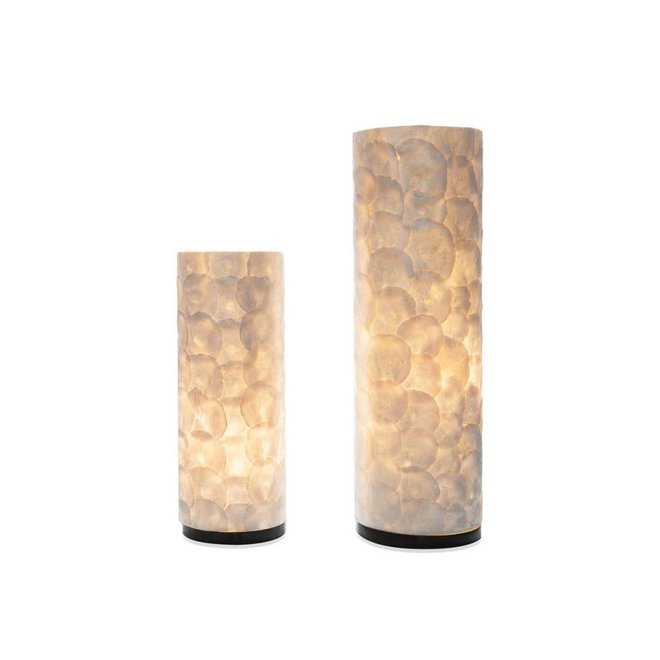Villaflor schelpenlamp - Full Shell - tafellamp - Cilinder - 40 cm